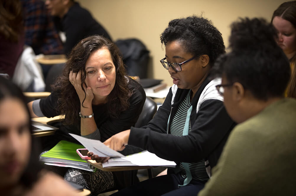 group of students learning together