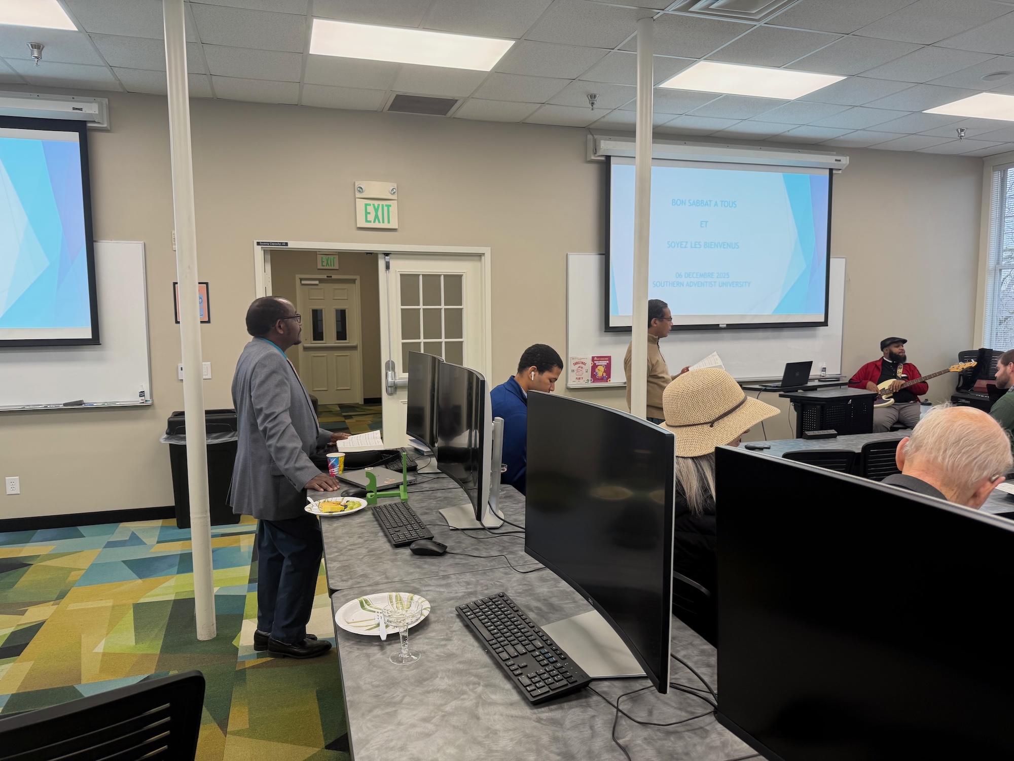 Listening to the good speaker