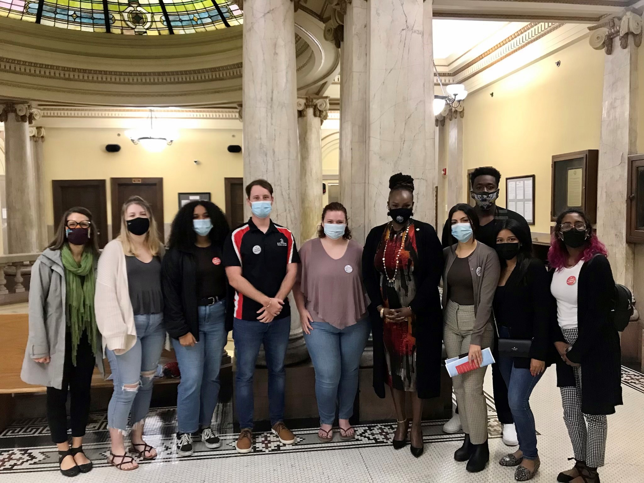 Students at County Commission