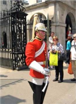 A soldier standing