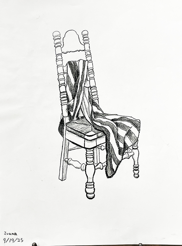 Drawing of a chair