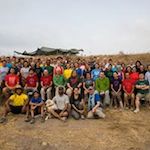 Group smiling for a photo