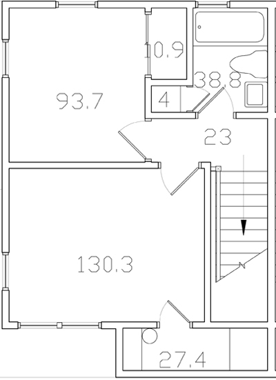 townhouse 2nd floor floorplan