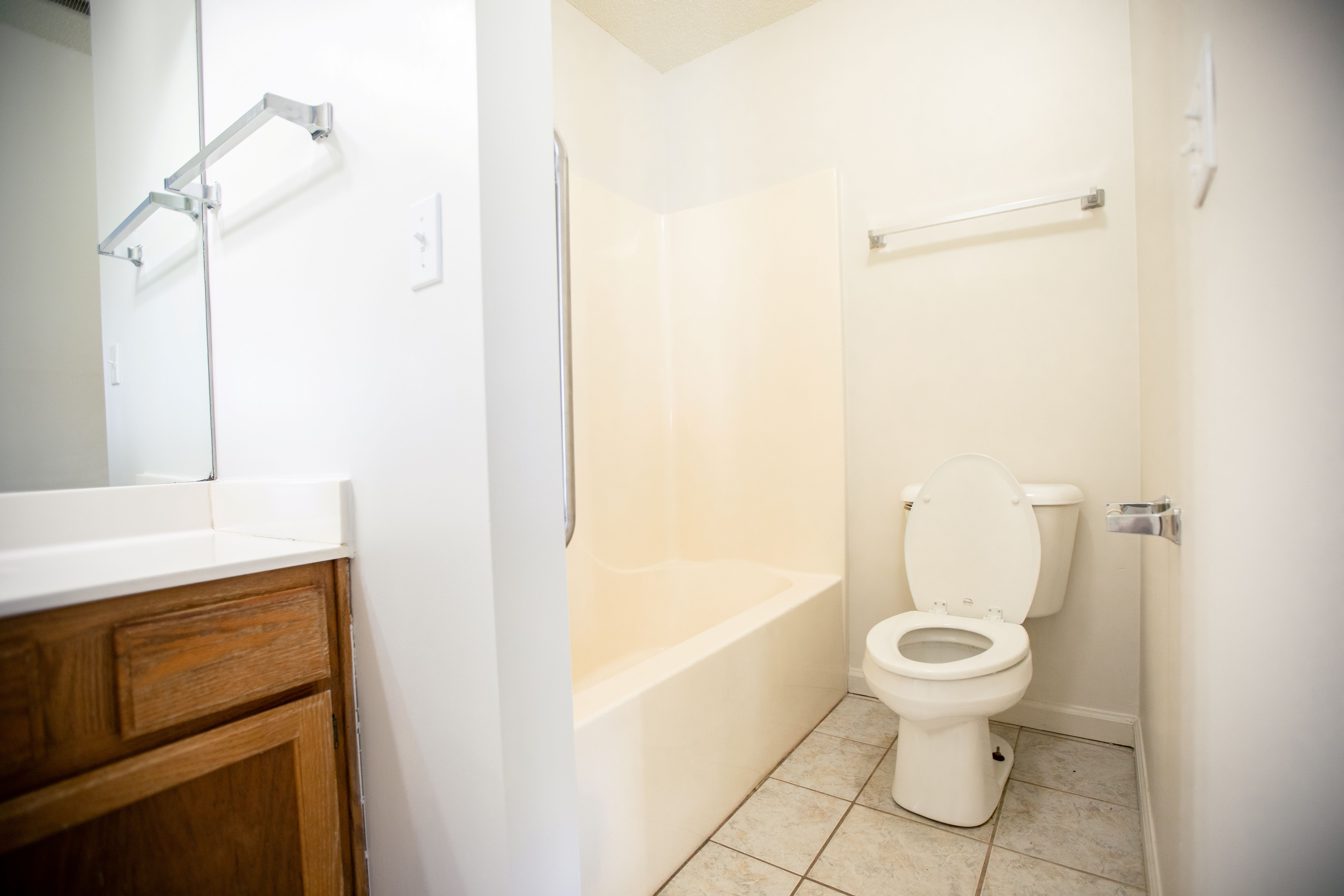 toilet and bath 