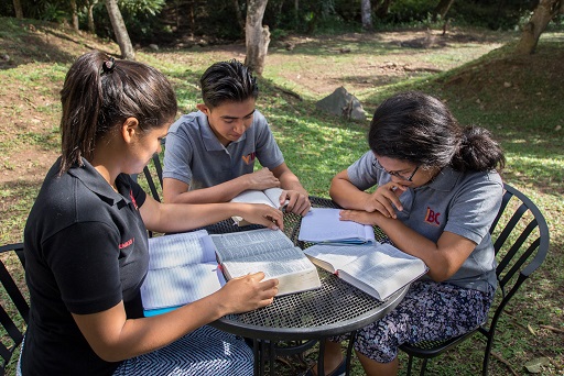 Bible study outside