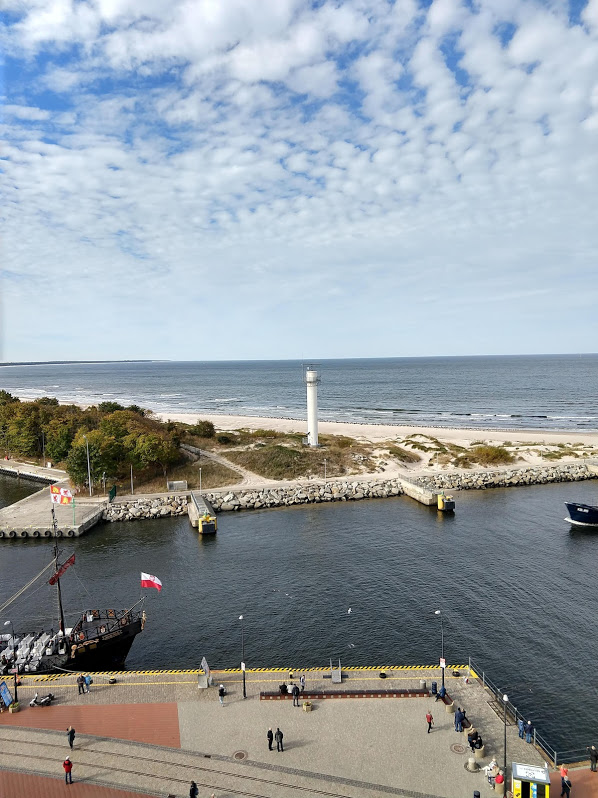 Overlooking the coast