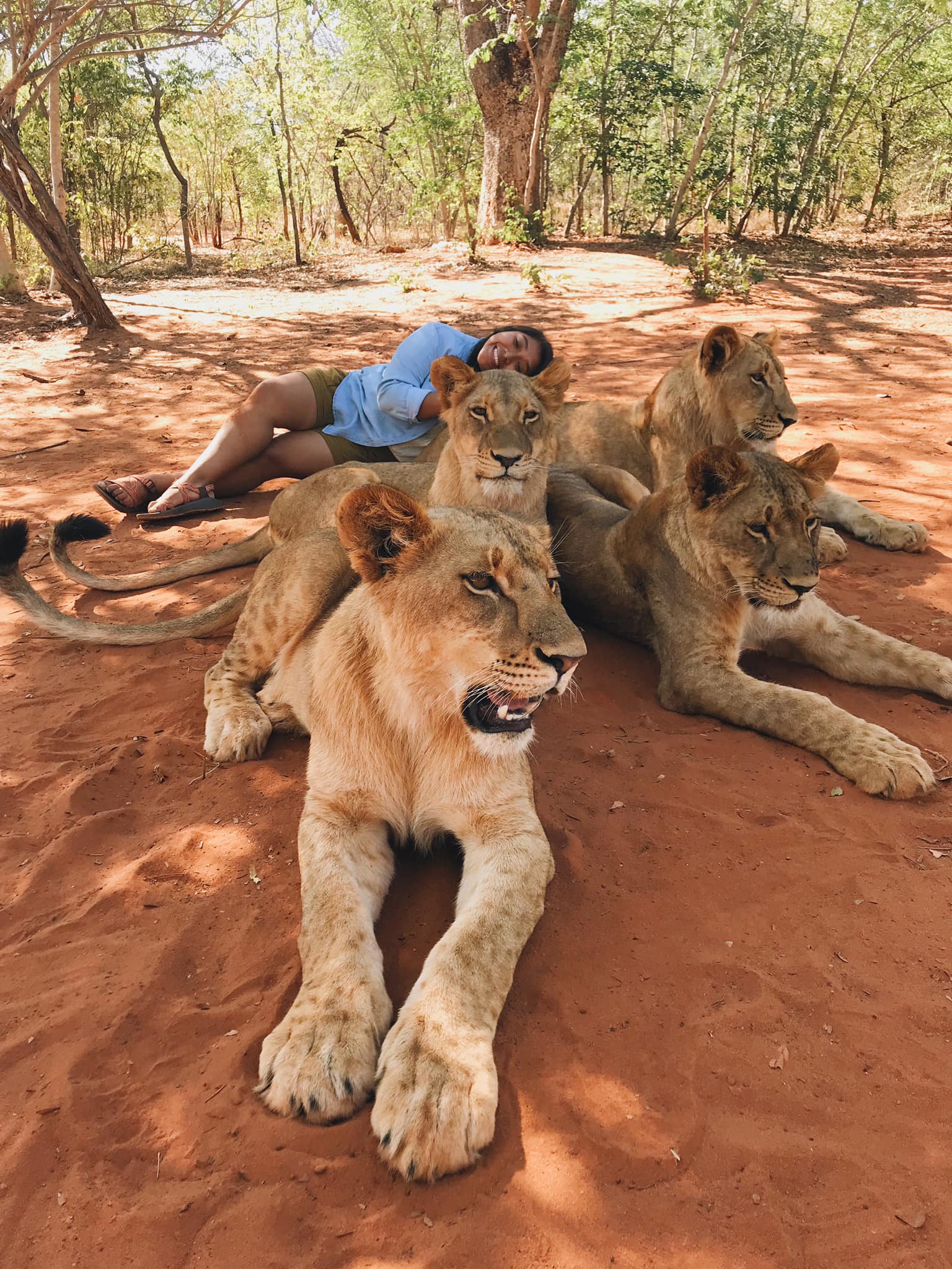 Melanie ('18-'19) enjoying the wildlife up close