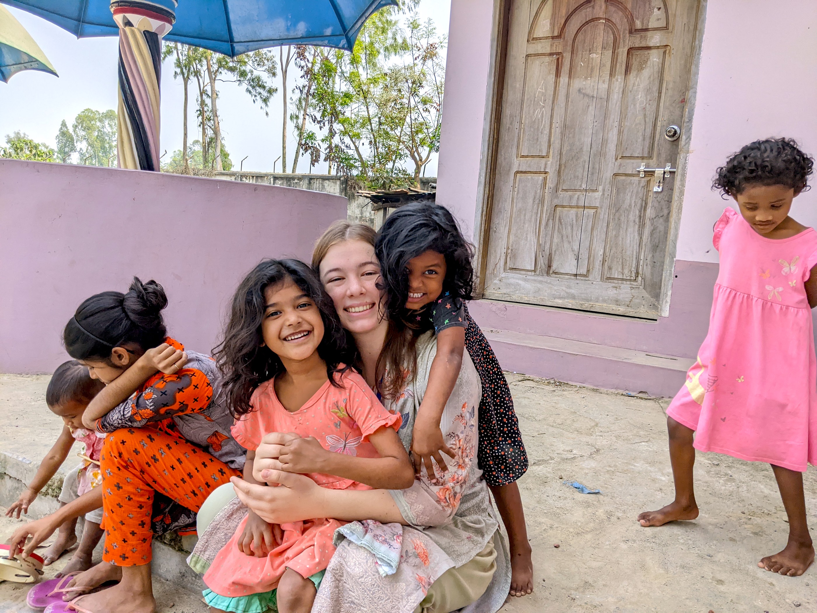 Pic of Katherine A. with 2 girls