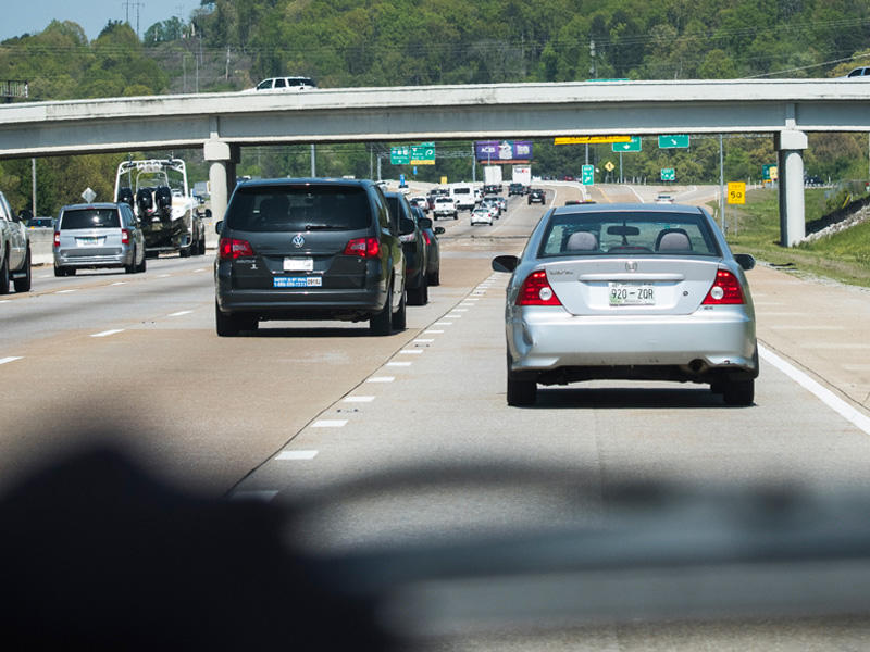 On the highway after