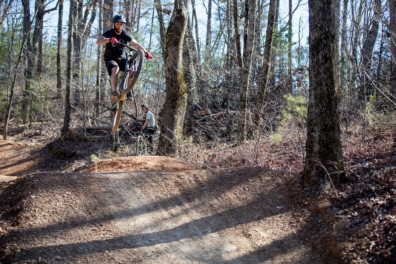 Students mtn biking